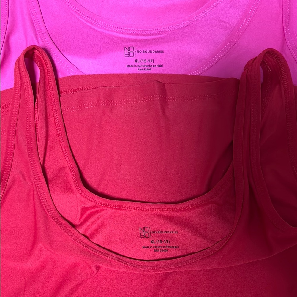 No Boundaries Pink and Red Bra Intimates
